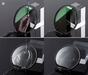 Zestaw 3w1 Filtr Polaryzacyjny Cpl Pierścień Magnetyczny Dekielek K&f 72 Mm / Sku.1706 6