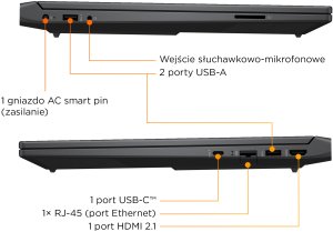 Laptop HP Victus 15-fb3231nw - Ryzen 7 7445HS | 15,6"-144Hz | 16GB | 512GB | Win11Home | RTX4050 | Srebrna mika 5