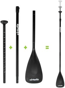 Deska SUP VirtuFit Surfer 305 turkusowa, osłona przeciwwiatrowa, akcesoria 15