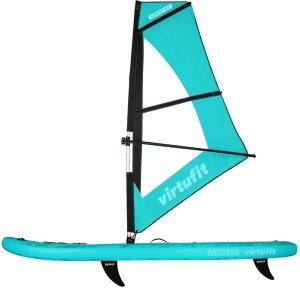 Deska SUP VirtuFit Surfer 305 turkusowa, osłona przeciwwiatrowa, akcesoria 3