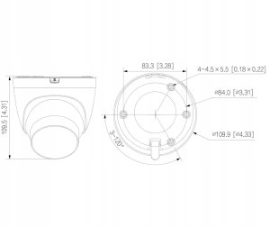 KAMERA IP IPC-HDW2649T-S-LED-0360B-PRO WizSense WizColor - 6&nbsp;Mpx 3.6&nbsp;mm DAHUA 6
