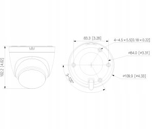 KAMERA IP IPC-HDW1539DA-SAW-IL-0280B Wi-Fi - 5 Mpx 2.8 mm DAHUA 6