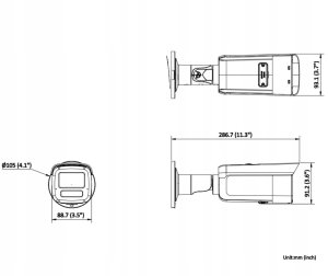 KAMERA IP DS-2CD2T43G2-LIS2U/SL(2.8MM)/PL Smart Hybrid Light AcuSense - 4 Mpx 7