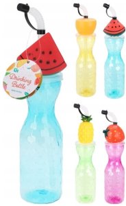 Butelka ze słomką 500ml z owocowym motywem na wodę, zimne napoje, drinki 2
