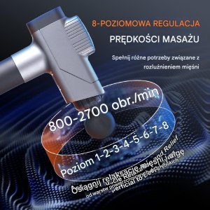 Masażer pistoletowy do ciała, pleców i stóp16V 3200 obr./min 2
