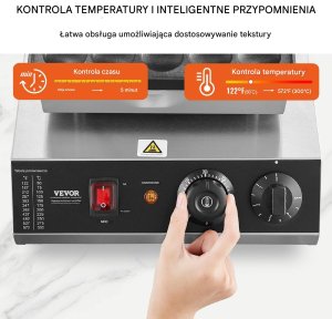 Gofrownica Vevor Gofrownica do Poffertjes holenderskich naleśników naleśnikarka 25 szt 1700W 3