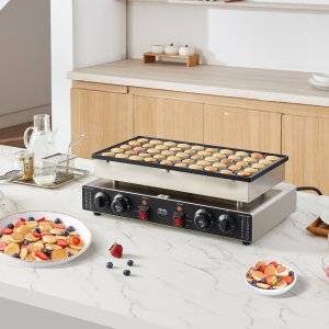 Vevor Gofrownica do Poffertjes holenderskich naleśników naleśnikarka 50 szt 1700W 7