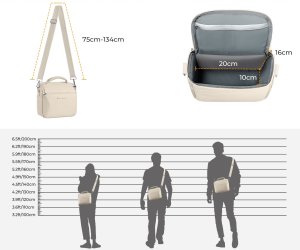 Kabura Torba Fotograficzna Foto Sling Na Aparat Dslr Dron Kamerę Gimbal K&f / Kf13.179v3 / Beżowy 6