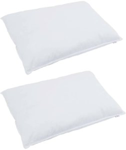 Zestaw kołdry zimowej z poduszką 3 pcs Biały 200 x 220 cm 2