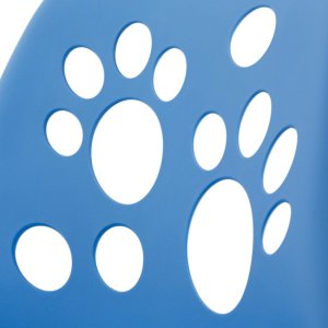 Fotel dziecięcy do biurka, obrotowe krzesło na kółkach regulowane dla dzieci do nauki, niebieskie UNIWERSALNY 7