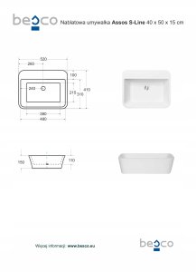 WASHBASIN COUNTER TOP ASSOS 13