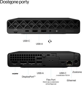 HP EliteDesk 8 Mini G1i Desktop AI PC Intel Core Ultra 5 235T 16 GB DDR5-SDRAM 512 GB SSD Windows 11 Pro Mini PC Czarny 2