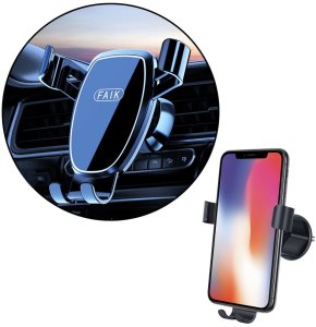 Uchwyt Samochodowy Grawitacyjny Na Telefon Do Kratki Wentylacyjnej Czarny 3