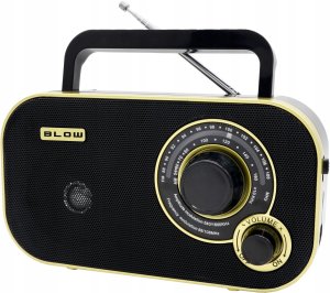 77-542# Radio przenośne analogowe am/fm blow ra12 czarno-złote 4
