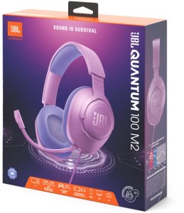 Słuchawki JBL Quantum 100 M2 Fioletowe (JBLQTUM100M2PUR) 10