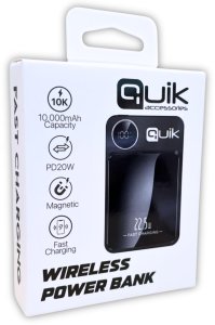 Quik QP-810 Wireless Magnetic Power Bank 10000mAh 2