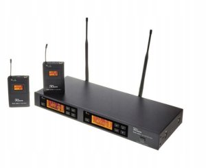 Mikrofon the t.bone Zestaw the t.bone free solo Twin PT823 MHz+ 2x HeadmiKe-D mikrofon nagłowny 12