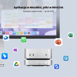 Orico Stacja dokująca do MacMini, USB-C 10 Gbps, z obudową M.2 NVMe, metalowa 11