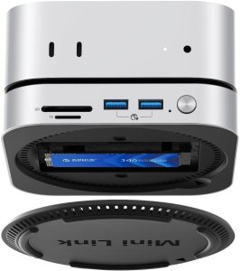 Orico Stacja dokująca do MacMini, USB-C 10 Gbps, z obudową M.2 NVMe, metalowa 15
