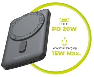 Powerbank Mobile Origin Wireless Magneti 5000mAh Czarny 2