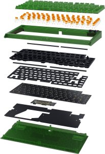 Klawiatura Razer BlackWidow V4 75% Phantom Green Edition Orange (RZ03-05003300-R3M1) 6