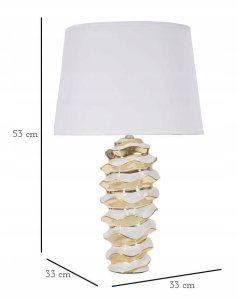 Lampa stołowa, ceramiczna, 33 x 53 cm 6