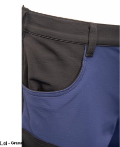 AISP - TRAIL spodnie do pasa 4WAY stretch podwójne potrójne szwy szyte mocną nicią 280 g/m2 wzmocnione mkieszenie na komórkę - khaki 110 11