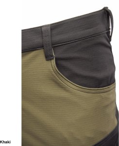 AISP - TRAIL spodnie do pasa 4WAY stretch podwójne potrójne szwy szyte mocną nicią 280 g/m2 wzmocnione mkieszenie na komórkę - khaki 110 34
