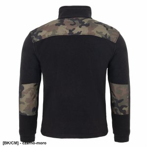 FLRA 340 - bluza polarowa unisex, gruba posiada bardzo dobre właściwości cieplne - czerwono-czarny L 64