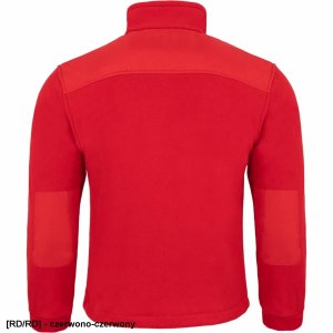 FLRA 340 - bluza polarowa unisex, gruba posiada bardzo dobre właściwości cieplne - czerwono-czarny XL 76