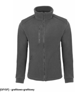 FLRA 340 - bluza polarowa unisex, gruba posiada bardzo dobre właściwości cieplne - zieleń butelkowa-czarny 5XL 20