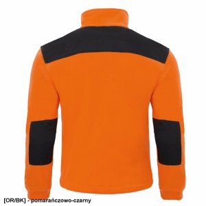 FLRA 340 - bluza polarowa unisex, gruba posiada bardzo dobre właściwości cieplne - zieleń butelkowa-czarny 5XL 36