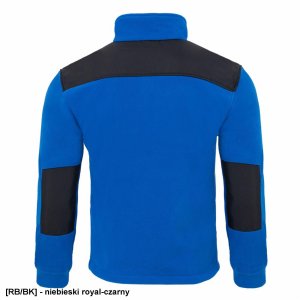 FLRA 340 - bluza polarowa unisex, gruba posiada bardzo dobre właściwości cieplne - pomarańczowo-czarny 2XL 38