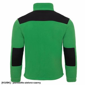 FLRA 340 - bluza polarowa unisex, gruba posiada bardzo dobre właściwości cieplne - złoto-czarny 2XL 46