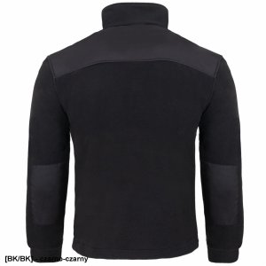 FLRA 340 - bluza polarowa unisex, gruba posiada bardzo dobre właściwości cieplne - czarno-moro L 29