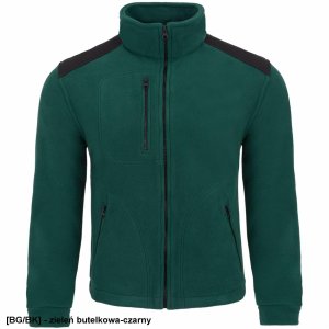 FLRA 340 - bluza polarowa unisex, gruba posiada bardzo dobre właściwości cieplne - czarno-moro L 59