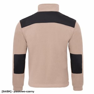 FLRA 340 - bluza polarowa unisex, gruba posiada bardzo dobre właściwości cieplne - jasno szaro-czarny 2XL 71