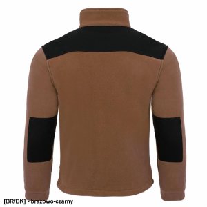 FLRA 340 - bluza polarowa unisex, gruba posiada bardzo dobre właściwości cieplne - jasno szaro-czarny 2XL 72