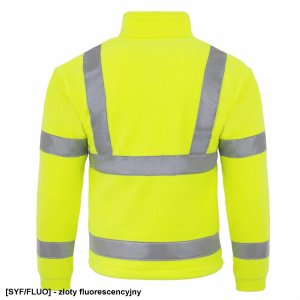 FLRA 340 - bluza polarowa unisex, gruba posiada bardzo dobre właściwości cieplne - czarno-niebieski royal 2XL 33