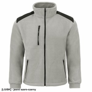 FLRA 340 - bluza polarowa unisex, gruba posiada bardzo dobre właściwości cieplne - czarno-niebieski royal 2XL 4