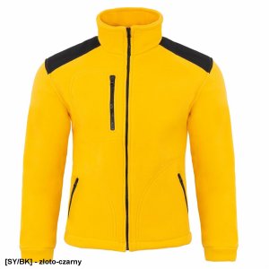 FLRA 340 - bluza polarowa unisex, gruba posiada bardzo dobre właściwości cieplne - czarno-niebieski royal XL 17