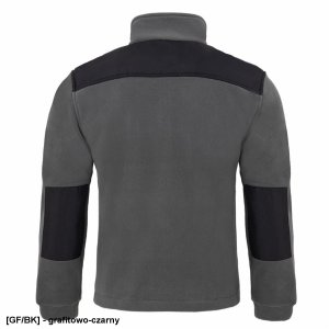 FLRA 340 - bluza polarowa unisex, gruba posiada bardzo dobre właściwości cieplne - czarno-niebieski royal XL 62