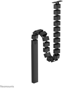 NEOMOUNTS Cable Spine Organizer for sit/stand desk frames screw mounted magnetic channel black 2