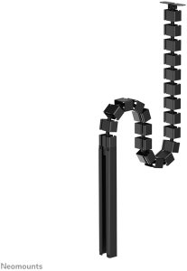 NEOMOUNTS Cable Spine Organizer for sit/stand desk frames screw mounted magnetic channel black 3