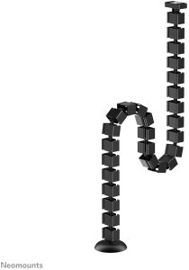 NEOMOUNTS Cable Spine Organizer for sit/stand desk frames magnet mounted black 3