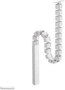 NEOMOUNTS Magnetic Cable Cover for sit/stand desk frames screw mounted magnetic channel white 3