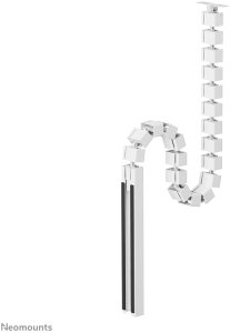 NEOMOUNTS Magnetic Cable Cover for sit/stand desk frames screw mounted magnetic channel white 4