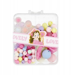 Mega Creative Koraliki do nawlekania pastelowe Mix 3