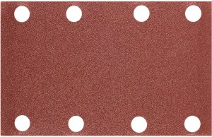 Papier ścierny prostokątny 8 otworów 128 x 78 mm P120 do 04-623, 5 szt. 54-051 3