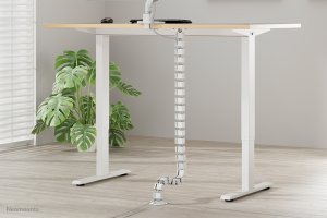 NEOMOUNTS Cable Spine Organizer for sit/stand desk frames screw mounted white 11